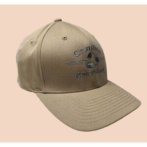 Cam Dan Recycling Hat Cap‎ Fitted Large Adult One Size Beige Flexfit Mens